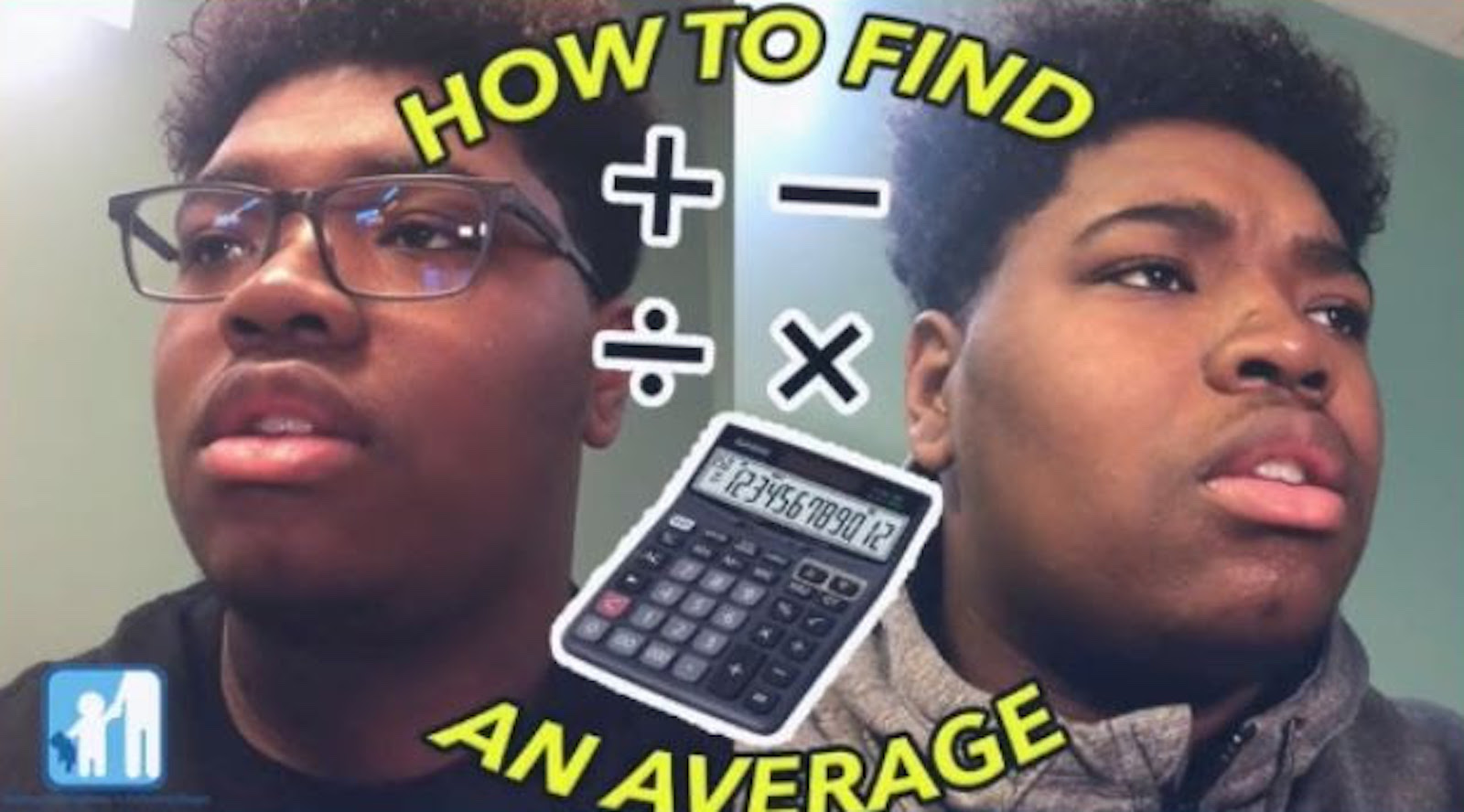A student looks off in the distance with a confused face with the words How To Find An Average on the screen.